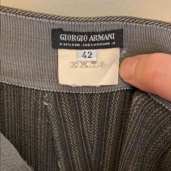 Vintage Giorgio Armani herringbone(ish) pants, 4 - Picture 5 of 5